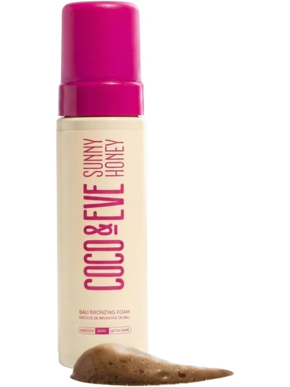 Self Tanner Mousse - Dark Bronzing Foam for Body & Face, Streak-Free Natural